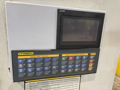 14" x 14" HYDMECH MODEL #H-14A AUTOMATIC HORIZONTAL BAND SAW WITH NESTING: STOCK #23623