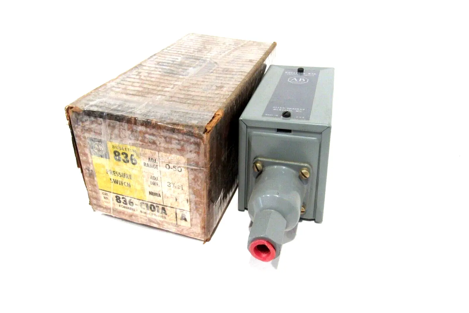 NEW ALLEN BRADLEY 836-C101A PRESSURE SWITCH SER.A 836C101A