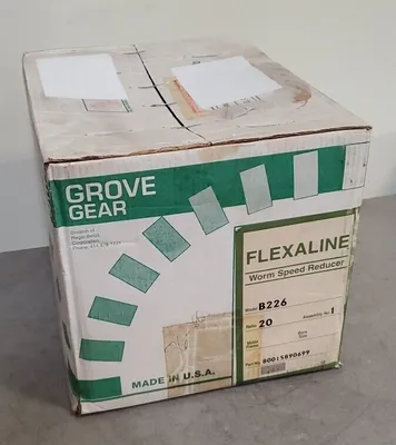 GROVE GEAR B226 20:1 RATIO WORM SPEED REDUCER. 4F-34