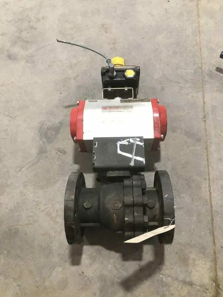 Flow-Tek 3″ WCB Pneumatic Air-Operated Ball Valve w/ Monitor 140PSI Class 300