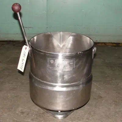 SPC6954  Kettle 5 gallon Groen hemispherical bottom kettle, 45 psi jacket rating, Stainless Steel