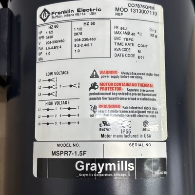 NEW Graymills Mspr7-1.5F