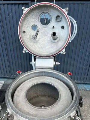 Rousselet Robatel RC-50 VxR ATEX perforate basket centrifuge, 316L SS.