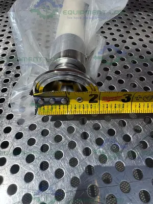 NEW SAINT GOBAIN 94" SILICONE HOSE W/ 3/4" TO 1 1/2 SANITARY FITTING