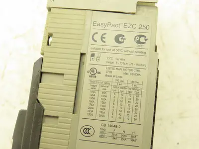 Schneider EZC 250N EasyPact Molded Case Circuit Breaker 150A 480VAC 3-Pole