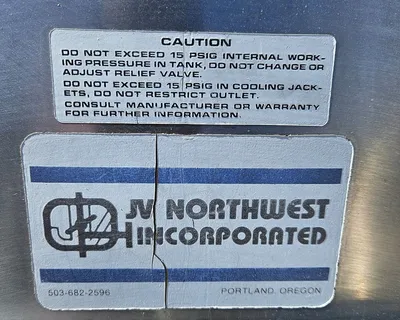 JV NORTHWEST INC. 30BBL ( 930 Gallon ) Sanitary Stainless Steel Horizontal Storage Tank TANKS / KETTLES | EcReCon Inc (5)