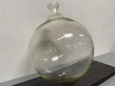 USED OSS LABORATORY COLLECTION FLASK W/ 2.25" OPENING
