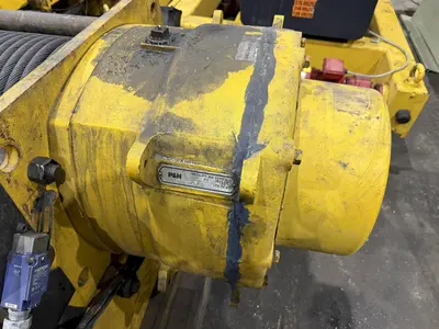 25 TON P&H OVERHEAD BRIDGE CRANE HOIST, NEW 1998, 66" GAUGE: YOBRO #24847