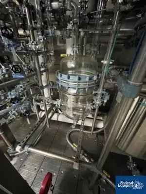 USED BUCHI 107/107 Liter Buchi Kilo Lab Reactor Train System, Glass Lined