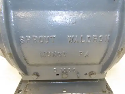 Sprout Waldron Rotary Airlock Feeder Valve 10x8" Round x Square Flange (Rebuilt)