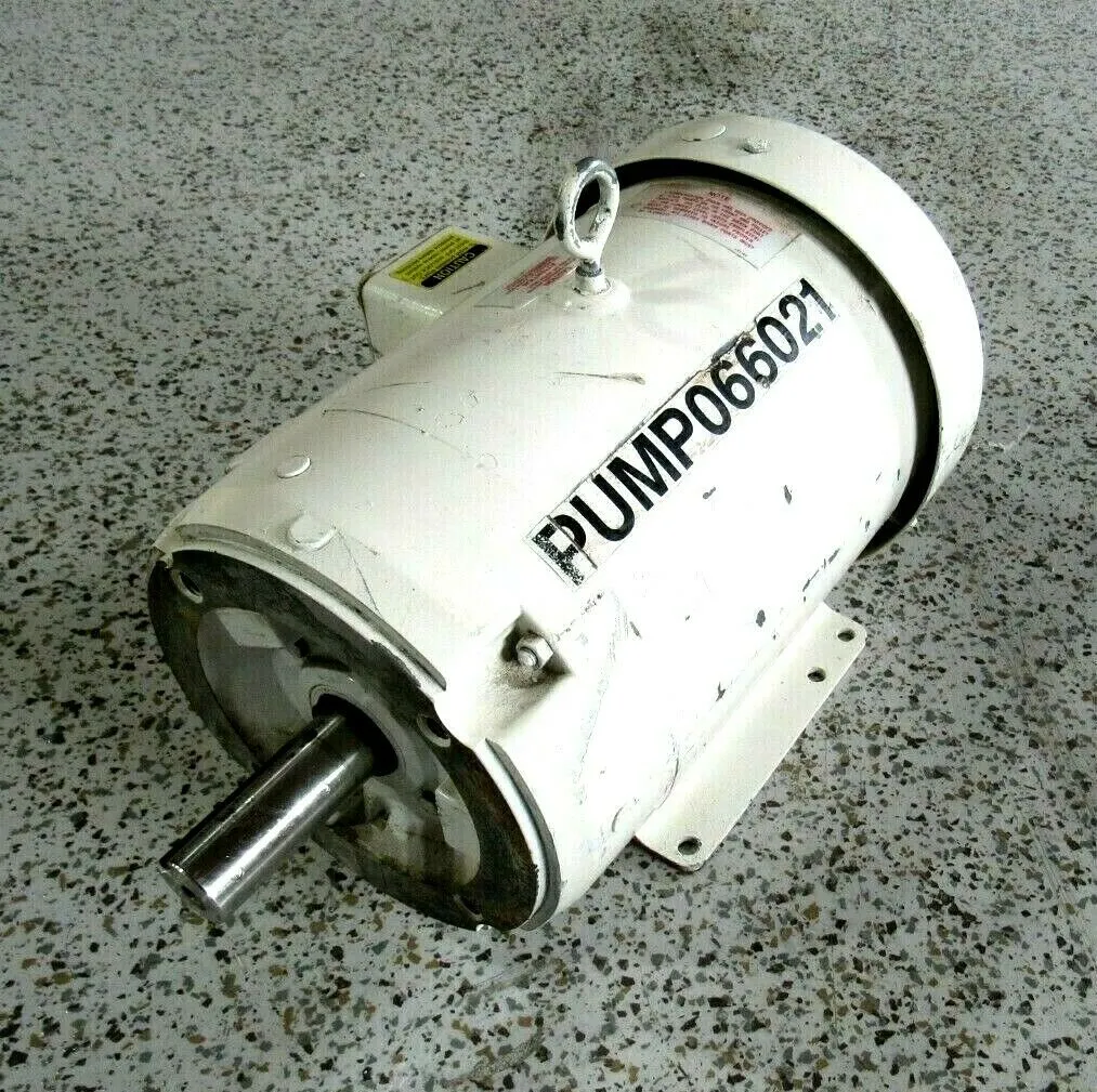 USED BALDOR CWDM3711T MOTOR 10HP 208-230/460V 3450 RPM 37E599X56 1-3/8" x 3-1/2"
