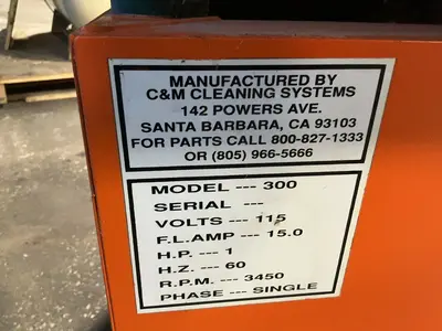 Used C & M CLEANING SYSTEMS 300 Vibratory Machines Ohio US | HGR 24 #1280593