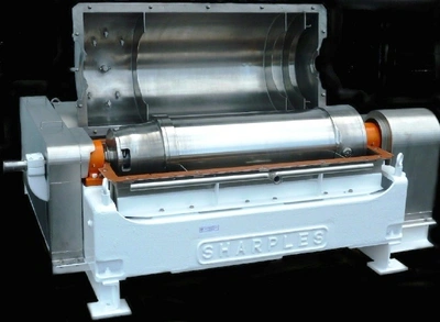 Sharples P3400 sanitary decanter centrifuge, 316SS.