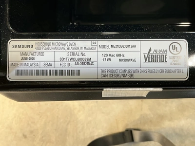 Used SAMSUNG ME21DB630012AA Residential Appliances Michigan US | Miedema Asset Management Group #1578060