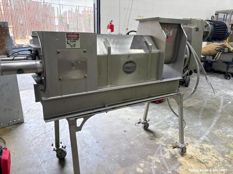Used VINCENT CP-6 Screw De Watering Presses Illinois US | Aaron Equipment #1362949