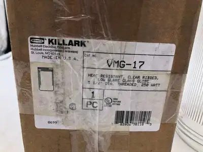 Killark UMG-17 5-1/2″ Heat Resistant Clear Glass Globe 250W NIB