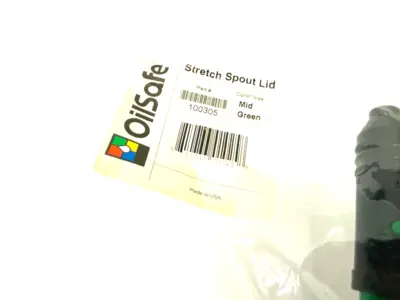 NEW OILSAFE STRETCH SPOUT LID, MID GREEN