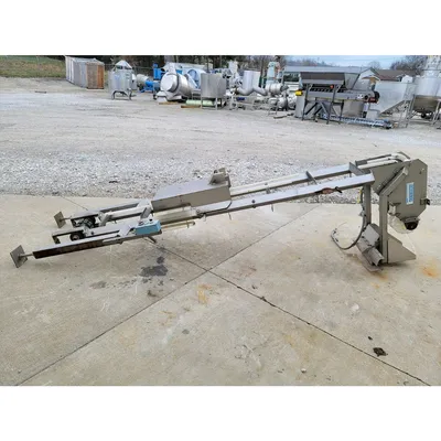 Used Smalley 11'-3" DG Vertical Bucket Lift Plastic Conveyor