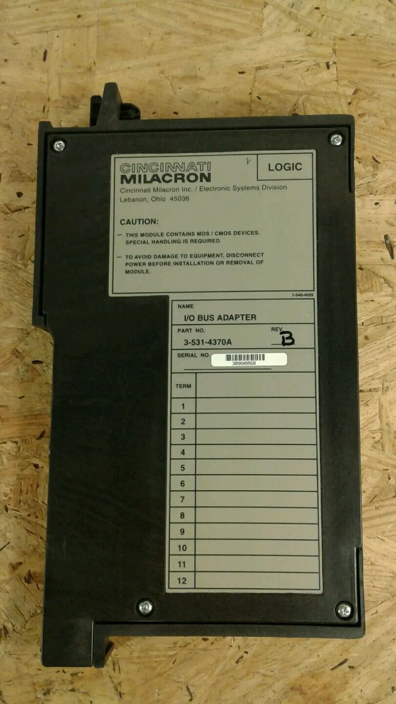Cincinnati Milacron 3-531-4370A I/O Bus Adapter Rev -B. 3C