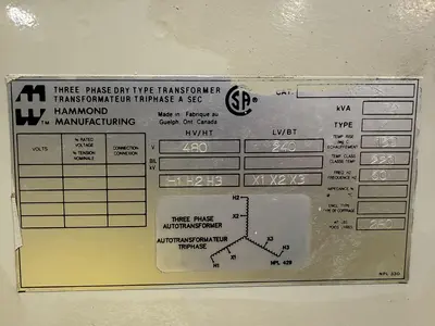 Used HAMMOND MANUFACTURING KF75 Transformers Michigan US | Ideal Machinery #1260274
