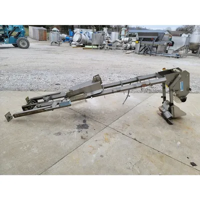 Used Smalley 11'-3" DG Vertical Bucket Lift Plastic Conveyor [PARTS]