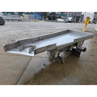 Used 46“ W X 93“ L X 6“ D Allen Fruit Co Vibrating Feeder Shaker Conveyor