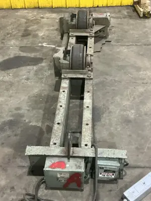 20,000 LB (10 TON) ARONSON MODEL #WRD10 POWERED TANK TURNING ROLLS, DRIVE & IDLER: YOBRO #25144