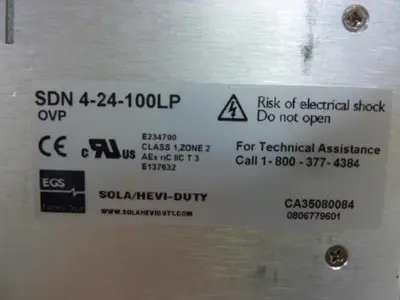 USED SOLA ELECTRIC SDN4-24-100LP