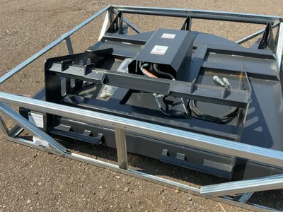 New JCT 72” Brush Mower Skid Steer Attachment, hydraulic driven with hoses and quick coupler fitting...