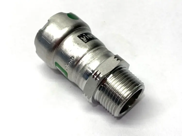 New | in-Stock Viega MegaPress Adapter, 316 SS, Press Connection x MPT, 3/4" x 3/4" Plumbing Equipment Michigan US | Maverick Industrial Sales #1483155
