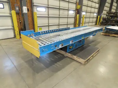 Hytrol ABEZ 30"x 11' EZLogic Accumulation Roller Conveyor 27"BF Center Drive 3PH