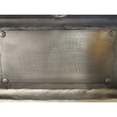 Used 8" Sq. Young Industries Stainless Steel Rotary Valve Blow-through [No Drive