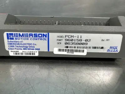 Emerson PCM-11 MOTION PROGRAM CONTROLLER 960158 -02 (6.3.5)