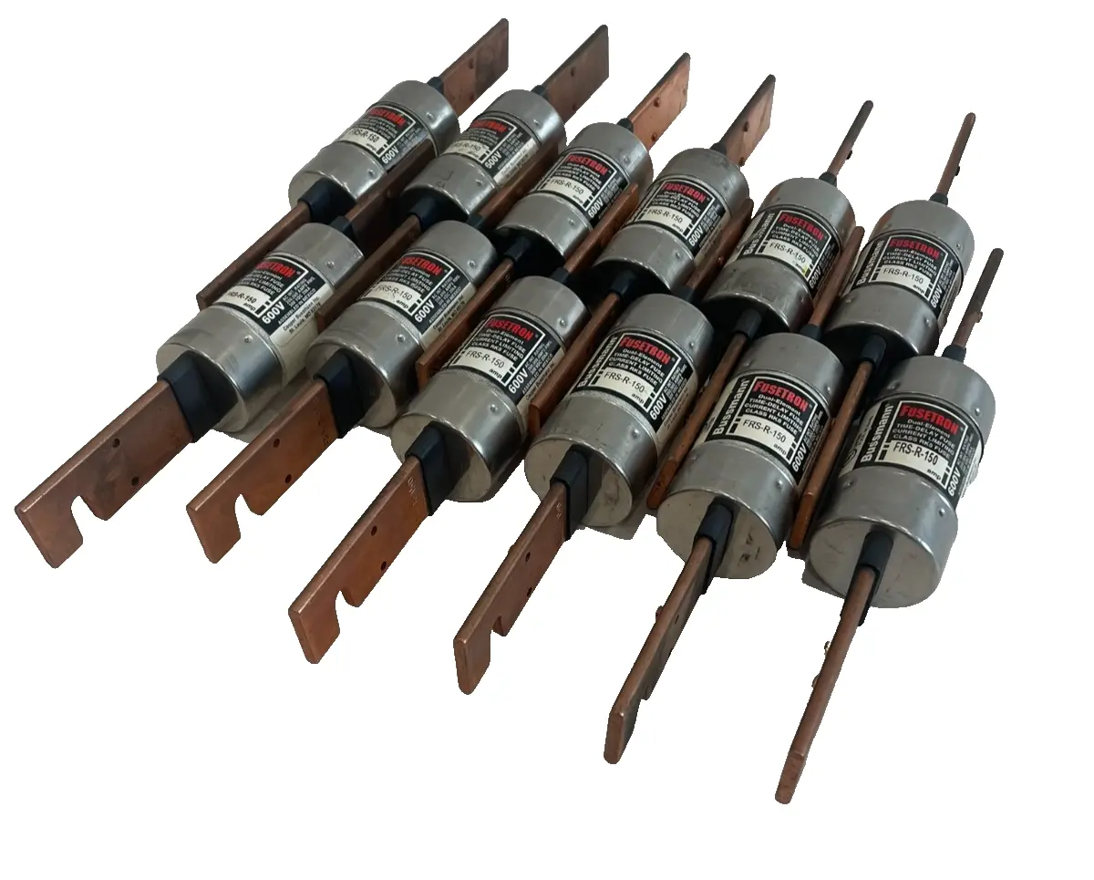 NEW LOT OF 12 BUSSMANN FRS-R-150 FUSES 600V FRSR150