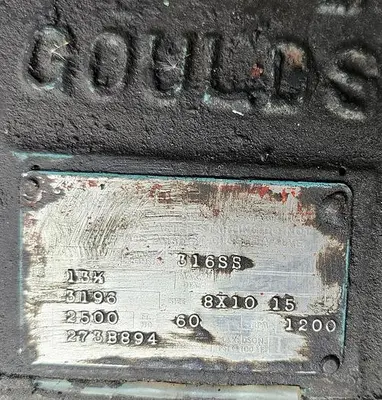 USED 1982 GOULDS 3196