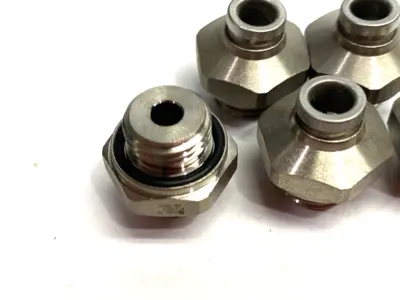 New | in-Stock SMC METAL STRAIGHT MALE FITTING 6MM OD TUBE Hoses | Maverick Industrial Sales #1099401