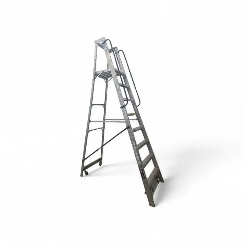 Louisville Ladder 9.5 ft A Frame foldable on wheels