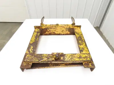 Steel Barrel Drum Grapple Handler Carrier Lifter Yellow Heavy Duty Tip Activated
