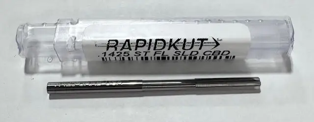 RapidKut .1425" Solid Carbide Straight Flute Chucking Reamer USA Made