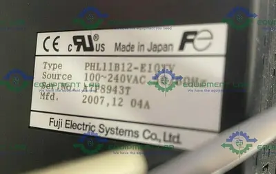 USED FUJI PHL11B12 PHL PAPERLESS RECORD & LENZE SMVECTOR ESV5 INVERTER IN ENCLOSURE