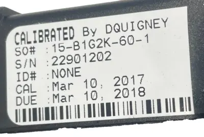 NEW TRANSMATION QUIK CAL 90-100G PRESSURE MODULE 15-B1G2K-60-1 100PSIG
