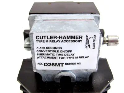 NEW CUTLER HAMMER D26MRD30B1 RELAY D26MTE TIMER ATTACHMENT