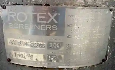 USED ROTEX INC. 431-SAN-SS/SS
