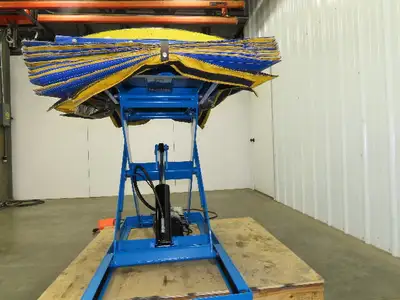 Bishamon L2K-TT 2000lb Hydraulic Scissor Lift Table 43" Rotating Top 115V 1 Ph