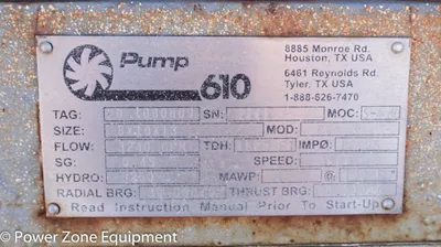USED PUMPWORKS 610 8X10X13 PWM