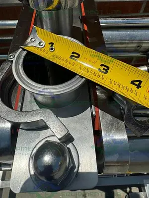 USED MILLIPORE STAINLESS STEEL HYDRAULIC PELLICON CUF-8 FILTER SKID
