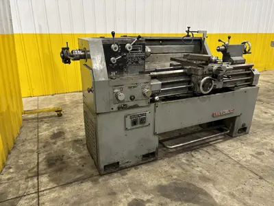14" X 40" REPUBLIC MODEL #14 ENGINE LATHE WITH METRIC: STOCK #23667
