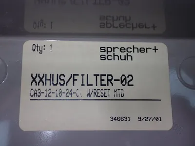 New | in-Stock SPRECHER SCHUH XXHUS/FILTER02 Starters Ohio US | HGR 24 #878483