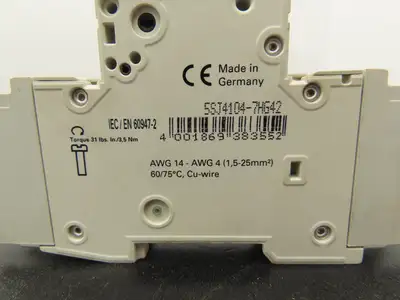 Siemens 5SJ4104-7HG42 Circuit Breaker 10kA 1 Pole 4A Lot of 13