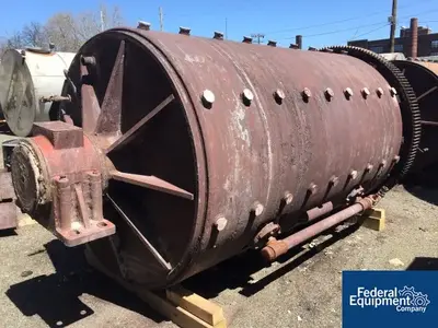 USED Paul O. Abbe 6’ x 8’ Paul Abbe Ball Mill, C/S, Jacketed, 100 HP
